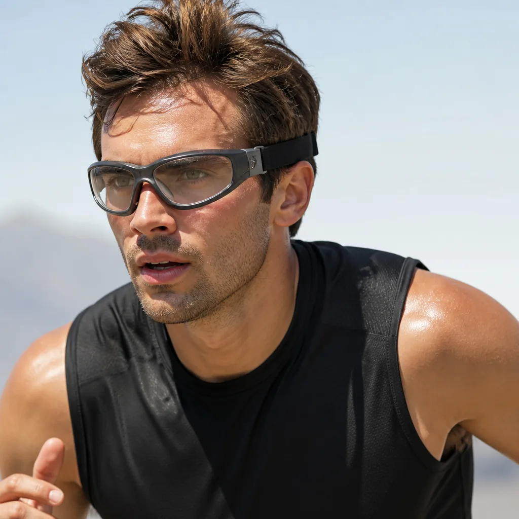 Athlete wearing Kivlens sport eyewear
