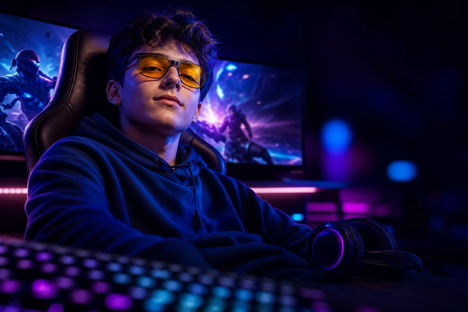 Gaming blue light glasses